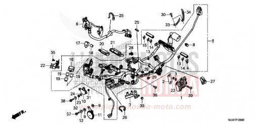 FAISCEAU DES FILS CB500FAH de 2017